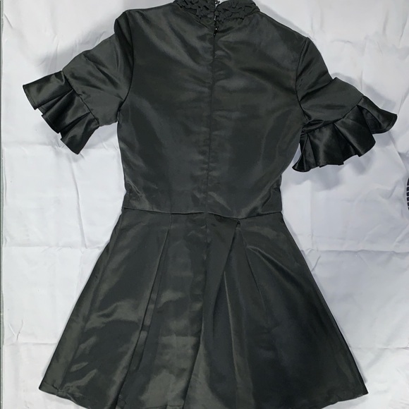 ChiChi London black satin tea dress  XS - Picture 2 of 4